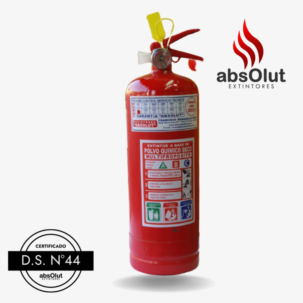 Extintor PQS ABC 2Kg/ DS44 – Absolut Extintores