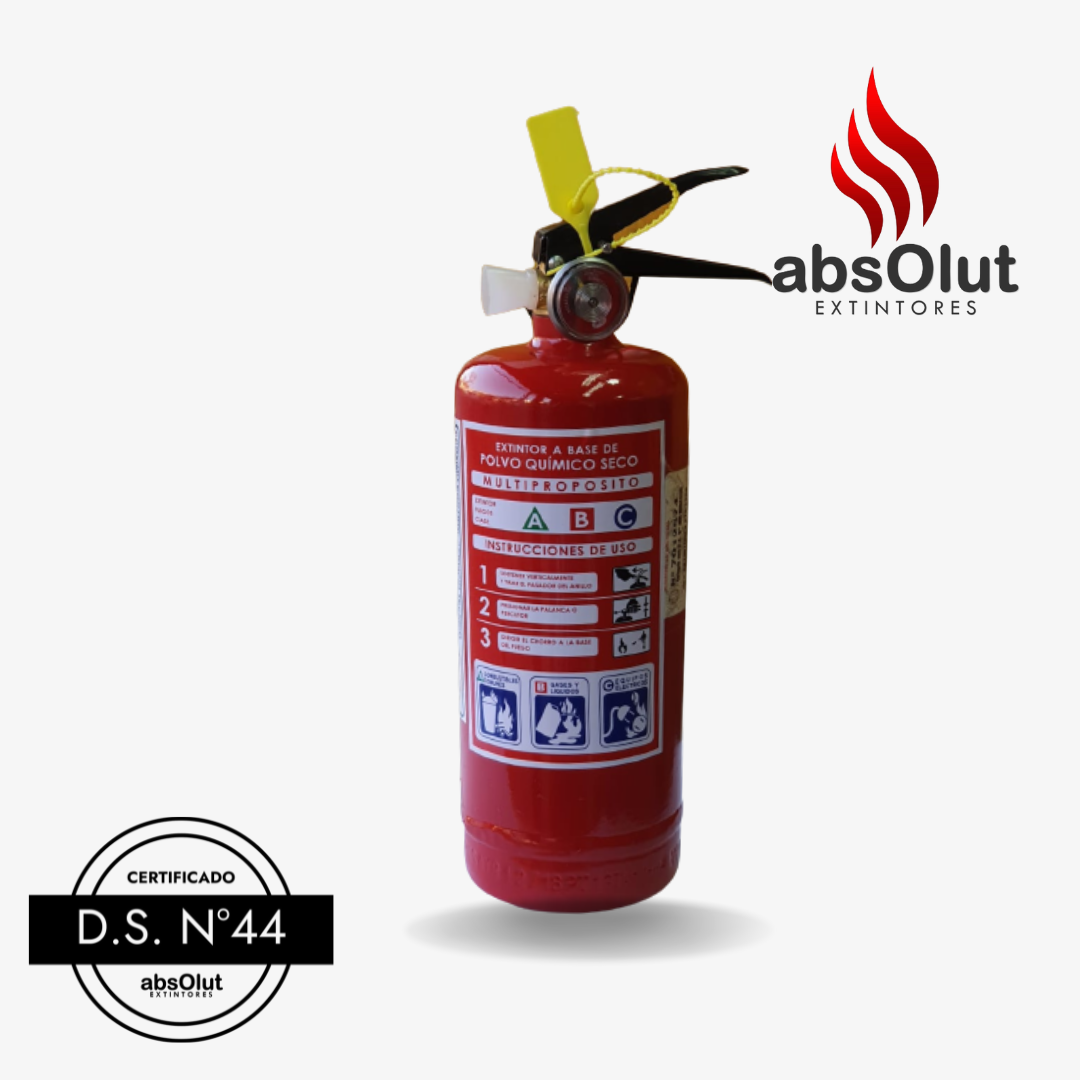 Extintor PQS ABC 1Kg/ DS44 – Absolut Extintores