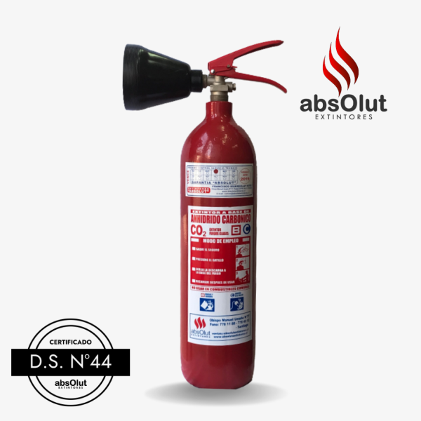 Extintor CO2 BC 2Kg/DS44
